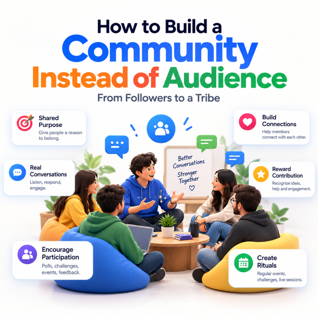 How to build a community instead of audience